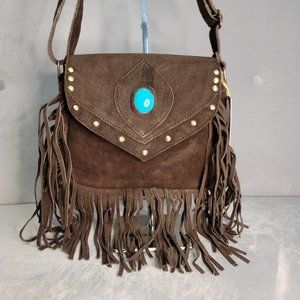 Brand New Genuine cowhide leather crossbody purse